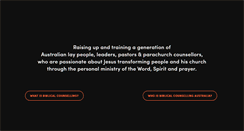 Desktop Screenshot of biblicalcounselling.org.au