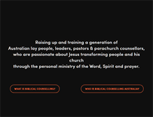 Tablet Screenshot of biblicalcounselling.org.au